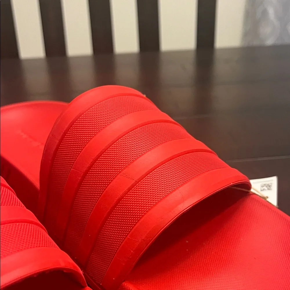 Adidas Racer TR Slides Sandals Shoes new red Mens Size 10